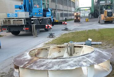 Demontage eines Lüfterrades