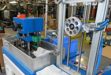 Draht Umspulmaschine mit Walze